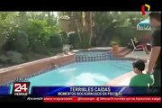 VIDEO: Diviértete con la mejor recopilación de las peores caídas en piscinas