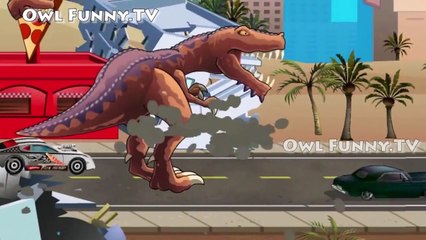Daddy Finger Dinosaur 3D Game destroyed city - Finger Family Songs - Finger Family Collection