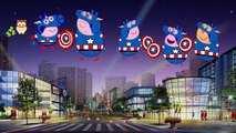 Peppa Pig CAPTAIN AMERICA Daddy Fingers Painting / Family Finger Song Nursery Rhymes Lyrics