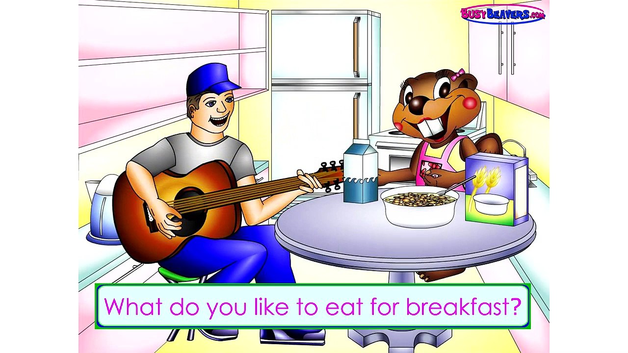 The Meal Song CLIP - Learn English, Teach Children, Kids Education, Nursery Rhymes