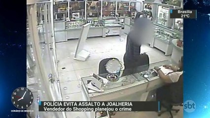 Ação rápida da polícia evita assalto a joalheria em São Paulo