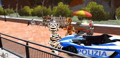 COLORS TALKING TOM & COLORS POLICE CARS LAMBORGHINI PARTY WITH RHYMES FOR KIDS LEARN COLORS