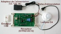 Comment contrôler la lampe CA avec Émetteur-Récepteur Sans Fil avec Fonction Temporisation 0s~99h Télécommande sans fil