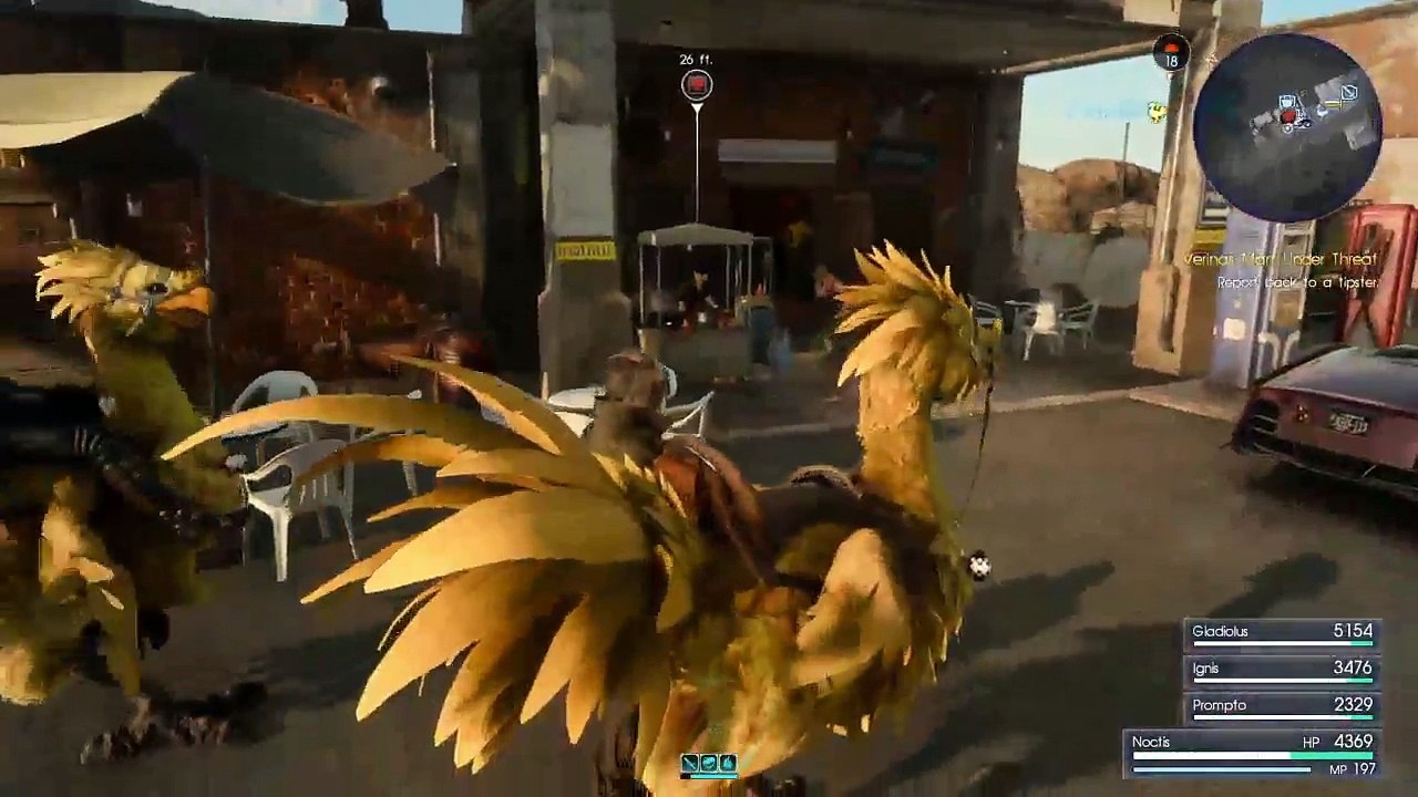 Final Fantasy 15 XP Grind / ZU boss battle.