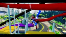DISNEY CARS COLORS Fun with Spiderman Mickey Mouse Hulk & Donald Duck   Nursery Rhymes