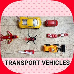 LEARN TRANSPORT VEHICLES FOR NURSERY CHILDREN || CAR TRUCK, EXCAVATOR, HELICOPTER, AIRPLANE FOR KIDS