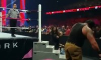 Raw 14 November 2016 Braun Strowman attacks Roman Reigns and Dean Ambrose p3