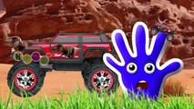 Monster Truck 3D Dinosaur T-rex Finger Family Nursery Rhymes BY KidsW