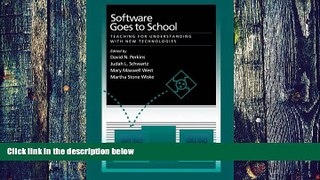 Buy NOW  Software Goes to School: Teaching for Understanding with New Technology   Book
