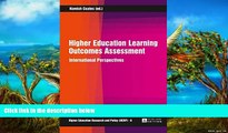 Online  Higher Education Learning Outcomes Assessment: International Perspectives (Higher
