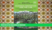 Pre Order Business Innovation and the Law: Perspectives from Intellectual Property, Labour,