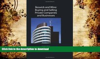 Hardcover Beswick and Wine: Buying and Selling Private Companies and Businesses: Eighth Edition On