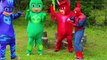PJ Masks SpiderRomeo with Spiderman Owlette Catboy - PJ Masks Adventures with Paw Patrol Peppa Pig