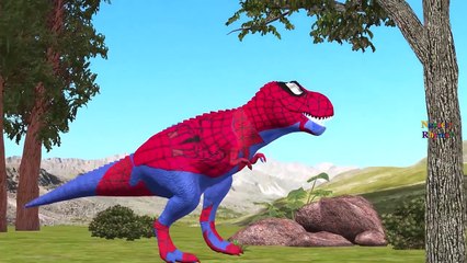 Spiderman Dinosaur Vs Gorilla Finger Family Nursery Rhymes Compilation | Dinosaur Epic Battles