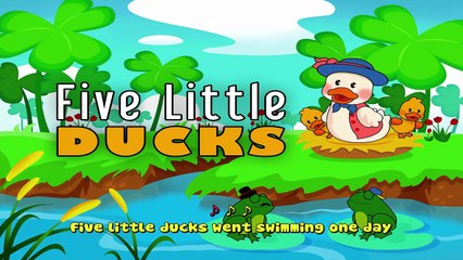 Five Little Ducks Version 2 | Nursery Rhymes Songs For Kids [ Vocal 4K ]