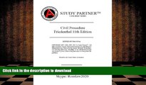 READ Casebriefs For the casebook titled Civil Procedure: Cases and Materials, 11th Friedenthal,