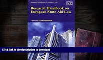 Hardcover Research Handbook on European State Aid Law (Research Handbooks in European Law series)