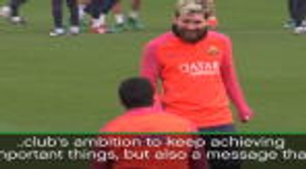 Messi contract renewal would bring total happiness - Suarez