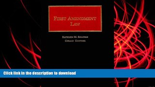 Hardcover First Amendment (University Casebook Series)