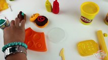♥ Play-Doh American Picnic Hot-Dog Burger French Fries Ketchup Juices and Many Fast Food