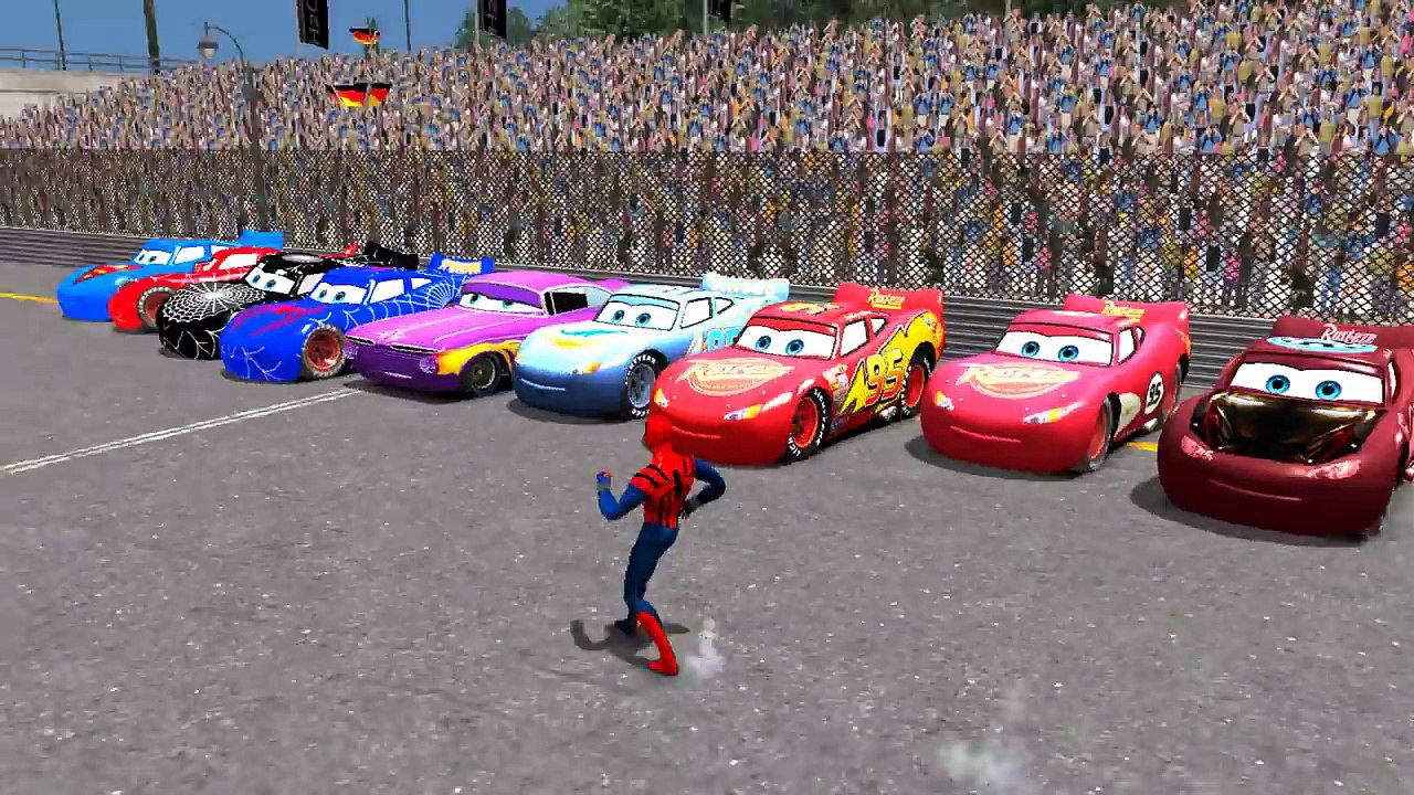 ★★ Hulk Smash Cars Party and Spiderman & SpongeBob play with Lightning McQueen Cars + Nursery Rhymes
