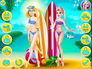 Elsa and Rapunzel Swim Suits Fashion - Best Game for Little Girls