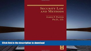 Read Book Security Law and Methods On Book