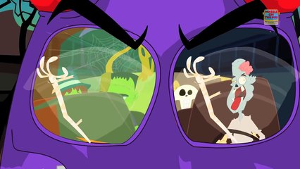 Bat Wheels On The Bus | Wheels On Bus Go Round And Round Nursery Rhyme