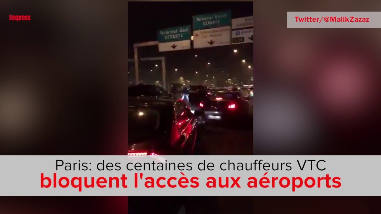 Paris: des chauffeurs VTC bloquent l'accès aux aéroports