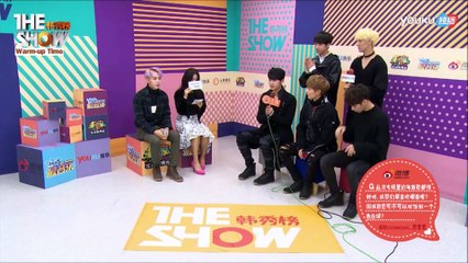 [ENG SUB] KNK (크나큰) - The Show Warm Up Time Interview (161122)