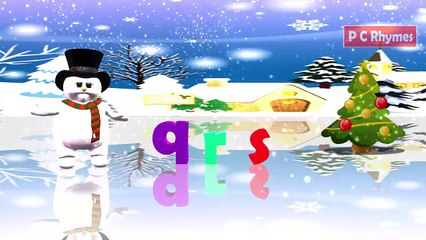 Snowman ABC Song for Kids|3d Animated Rhyme|Cartoon Rhyme for Children