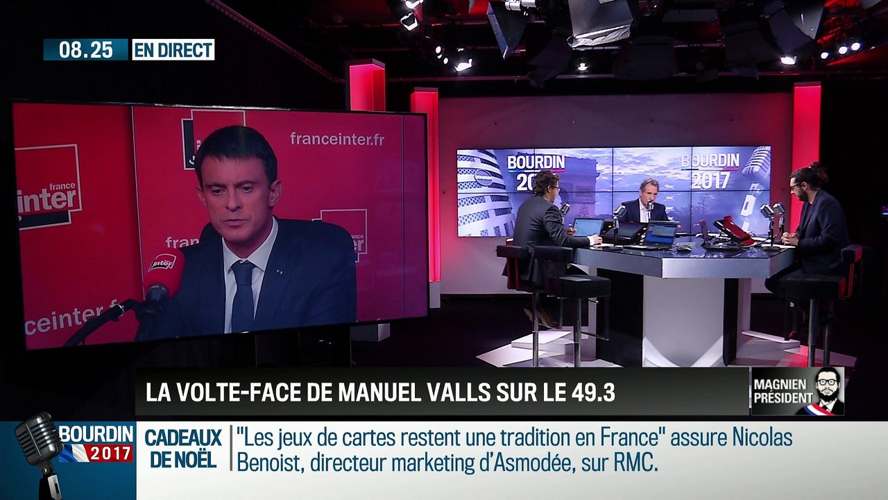 QG Bourdin 2017 : Magnien président ! : Le revirement spectaculaire de Manuel Valls sur le 49-3