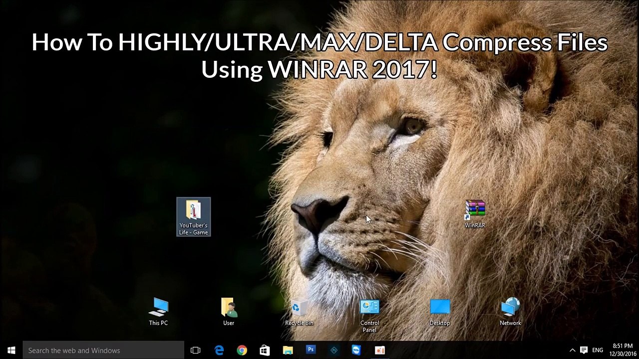 How To HIGHLY/ULTRA/MAX/DELTA Compress Files  Using WINRAR 2017!