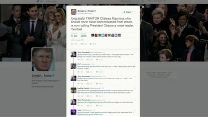 Trump chama Chelsea Manning de "traidora ingrata"