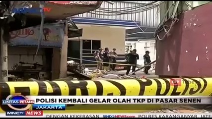 Polisi Kembali Gelar Olah TKP di Pasar Senen