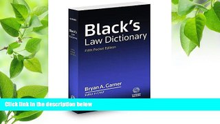 READ book Black s Law Dictionary, Fifth Pocket Edition Bryan A. Garner Full Book