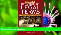 READ book Dictionary of Legal Terms: Definitions and Explanations for Non-Lawyers Steven H. Gifis