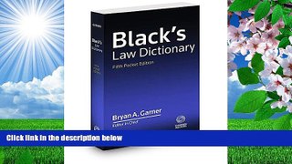 READ book Black s Law Dictionary, Fifth Pocket Edition Bryan A. Garner Trial Ebook
