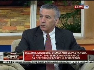 U.S. Amb. Goldberg, dismayado sa pagtangka ni Marc Sueselbeck na makapasok sa detention facility