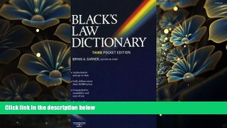 READ book Black s Law Dictionary (Pocket), 3rd Edition  For Ipad