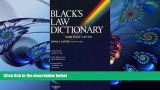 READ book Black s Law Dictionary (Pocket), 3rd Edition  Full Book