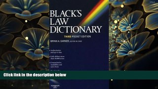 READ book Black s Law Dictionary (Pocket), 3rd Edition  For Ipad