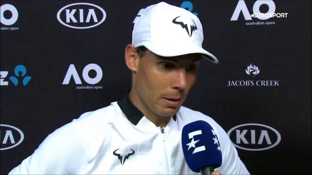 Rafael Nadal Post-match interview (in Spanish) / QF AO 2017