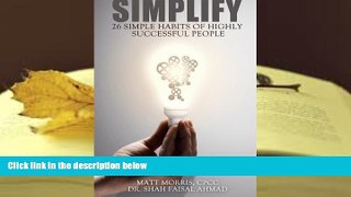 Audiobook  Simplify: 26 Smart Habits of Highly Successful People Full Book
