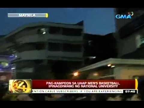 24Oras: Pag-kampeon sa UAAP Men's Basketball, ipinagdiwang ng National University