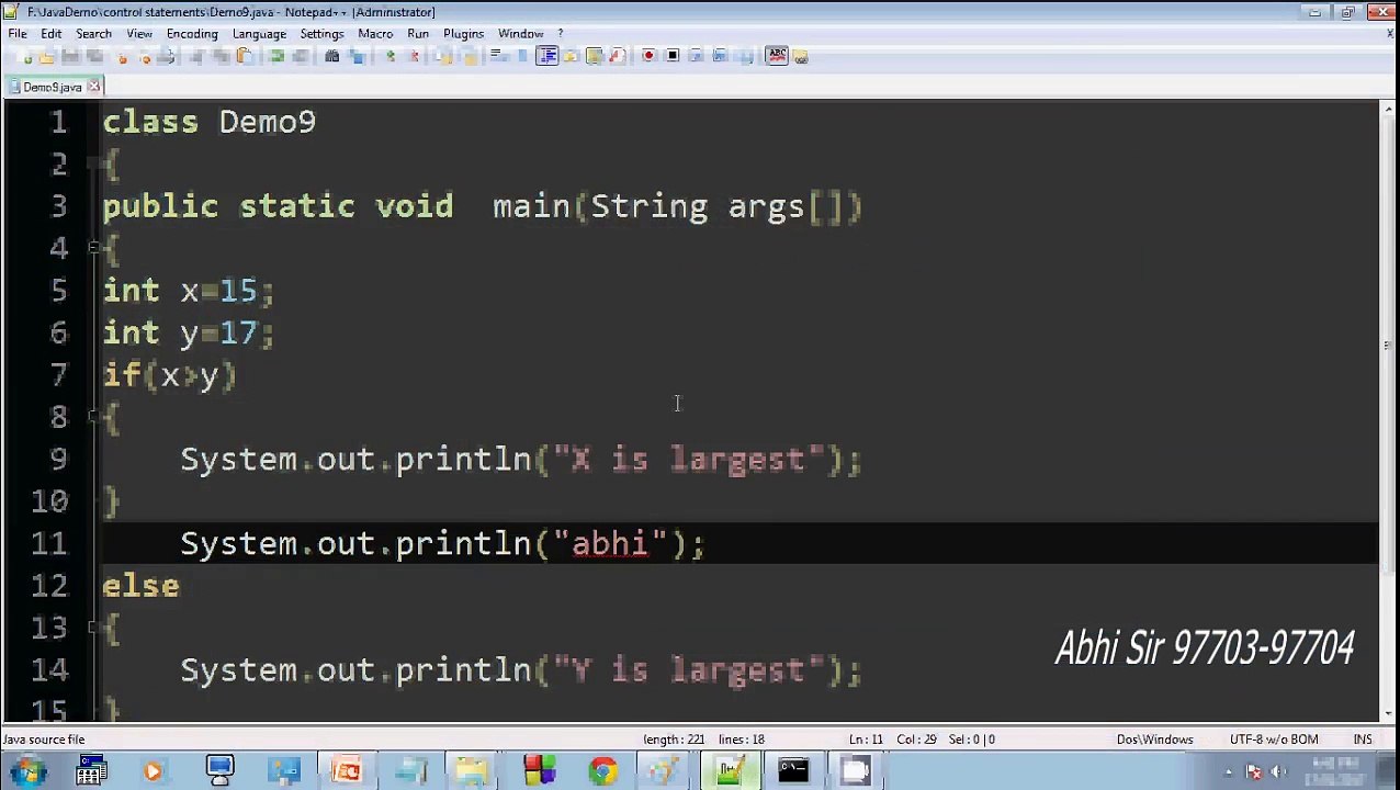 control statements(if  else Statement) in java (in Hindi) Part-3