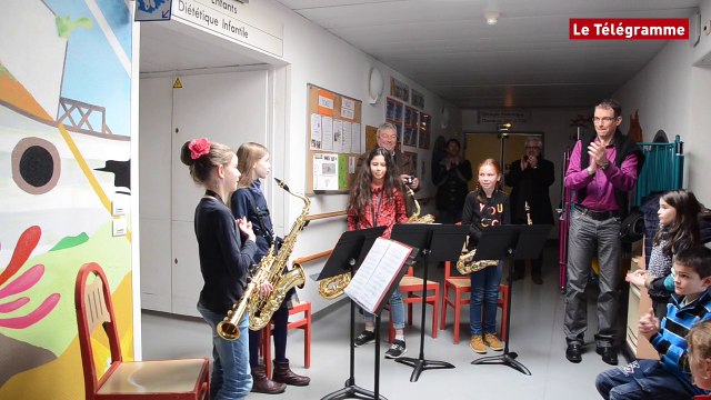 Saint-Brieuc. Animation musicale à l'hôpital