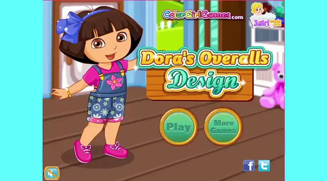 Игры для девочек. Дора шьет себе новый комбинезон. Игры для детей. Смотреть Дора на русском