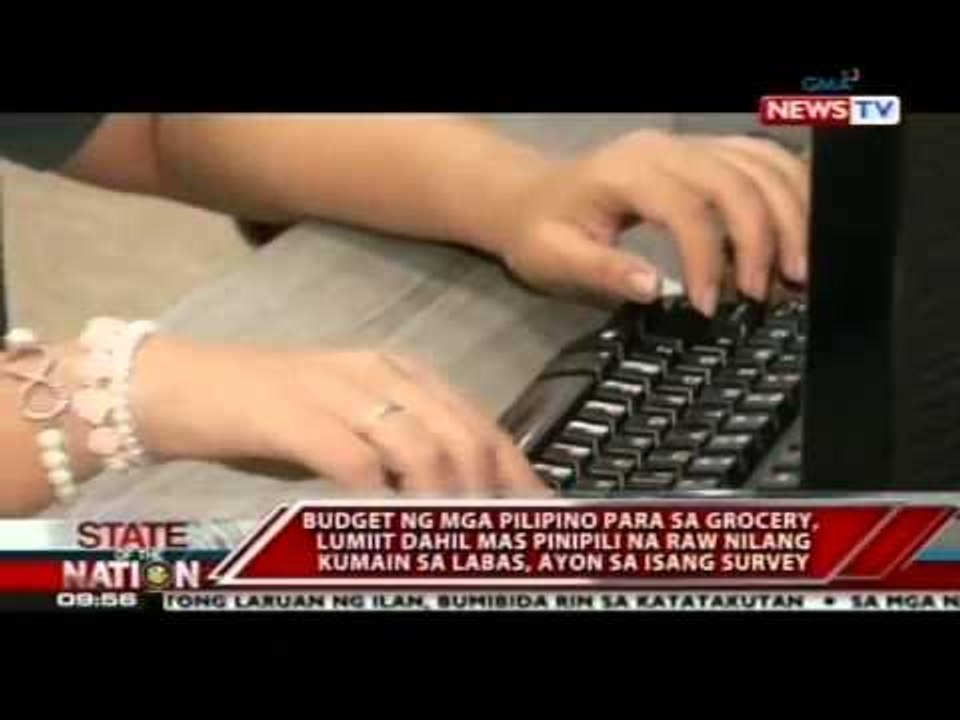 Pinoy budget sa groceries, lumiit kasi mas madalas nang kumain sa labas, ayon sa survey
