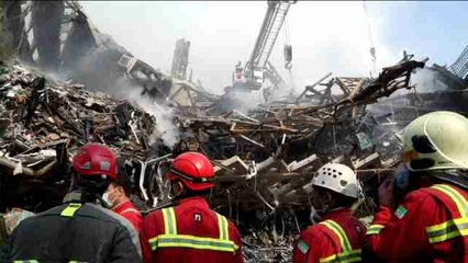 Hallan 8 nuevos cuerpos bajo los escombros del edificio derrumbado en Teherán